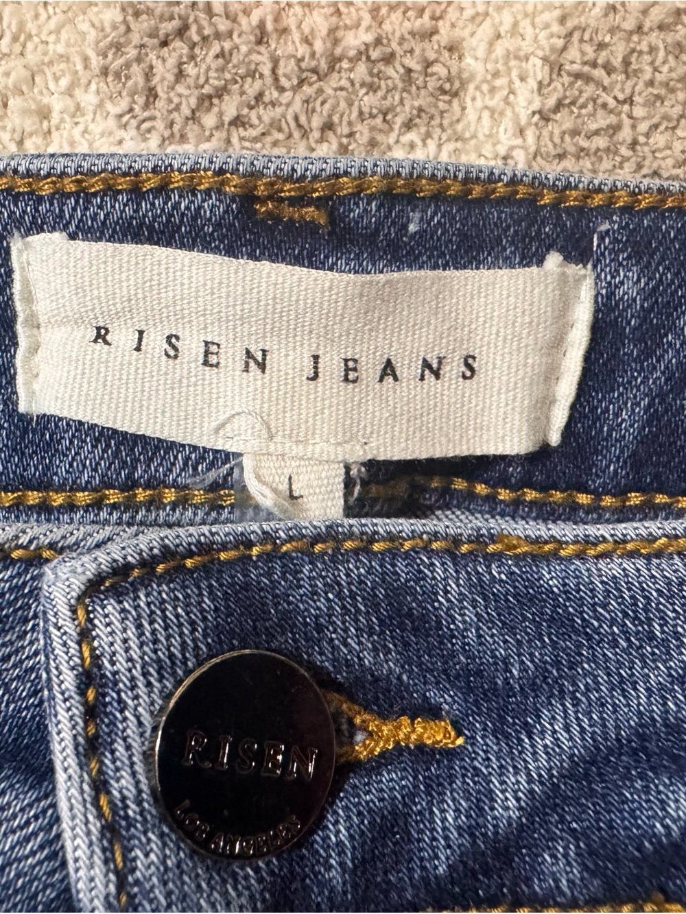 Classic Blue Denim High-Rise Pocket Shorts - Picture 2 of 4